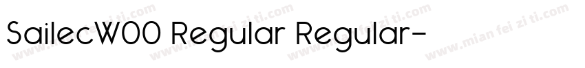 SailecW00 Regular Regular字体转换